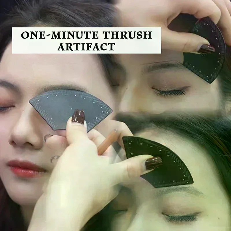 3 قطعة سبائك الألومنيوم رسم سريع الحاجب تصميم حاكم Microblading رسم الخرائط أداة تشكيل تجميل دائم رسم دليل حاكم #2