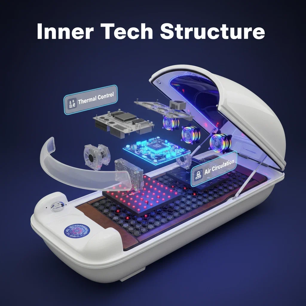 Health Massage Spa Capsule Sauna Bed Beauty Machine Luxury Full Spectrum Phototherapy Infrared Graphene Ozone