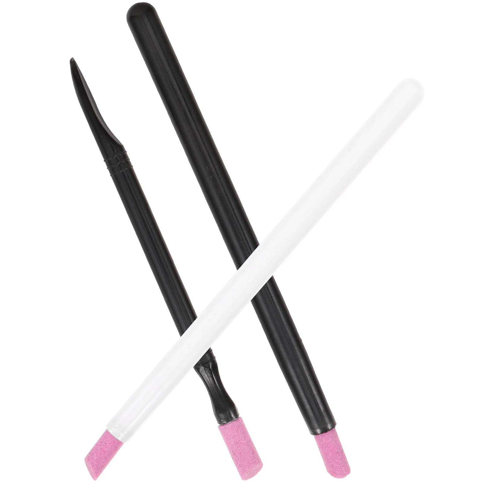 3 個の双頭研磨ペン 2-in-1 ネイル研削ファイル キューティクル除去用 マニキュアツール ネイル美容装置 角質除去ペン