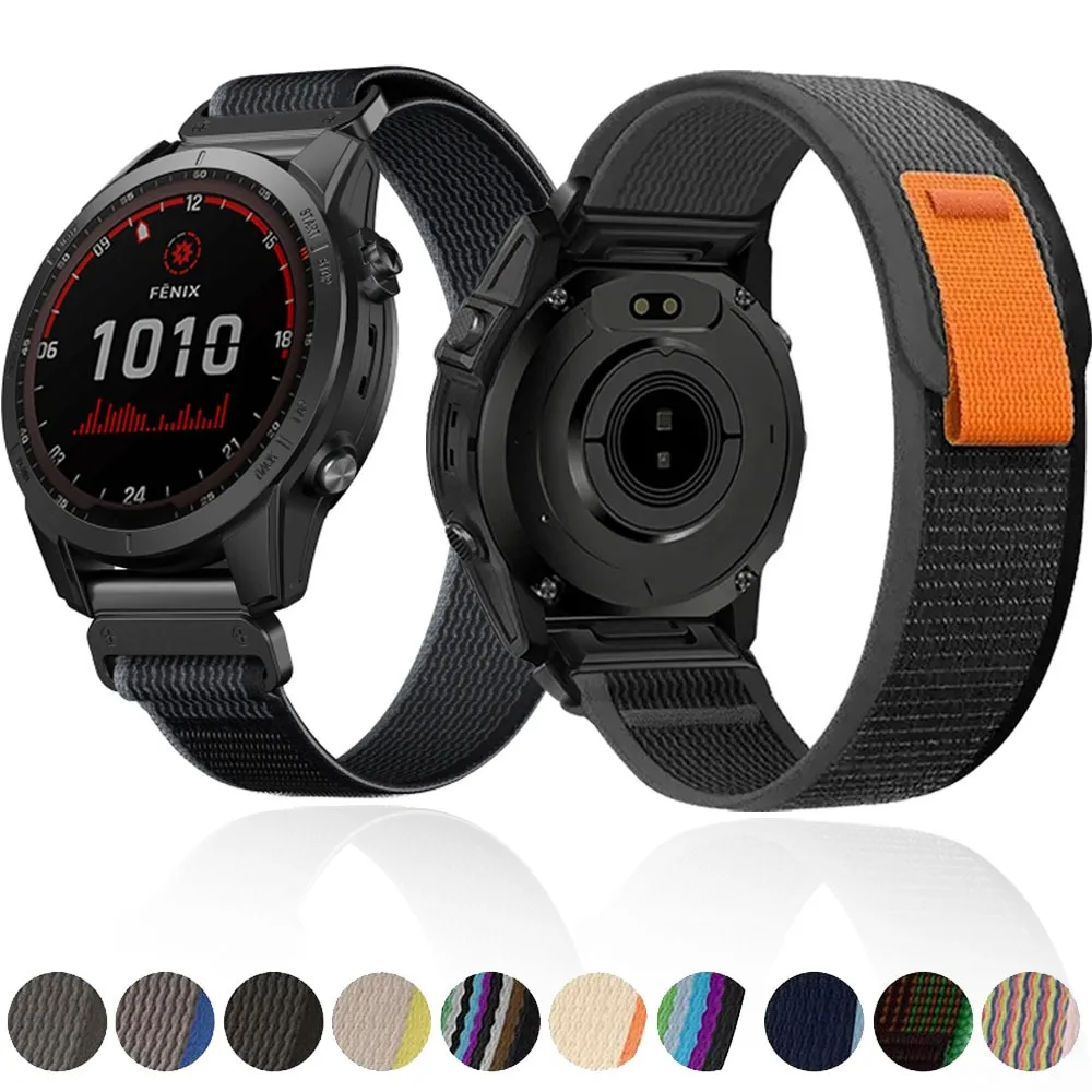 Quick Fit Trail Loop Armband für Garmin Epix Pro/Enduro 3 2/Instinct 3/2X Nylon-Armband für Garmin Quatix 8/Tactix 8/Fenix 8 7X