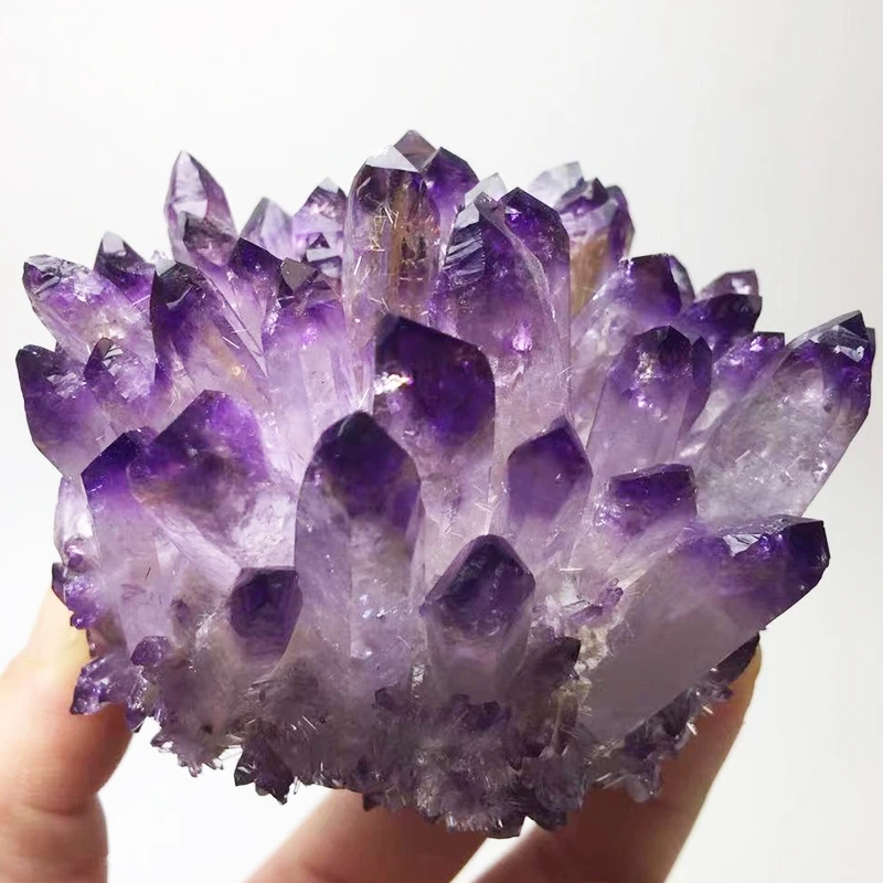 1000g Natural Amethyst Cluster Raw Stones Geode Reiki Healing Quartz Crystal Minerals Gemstone Remove Negative Energy 1pcs