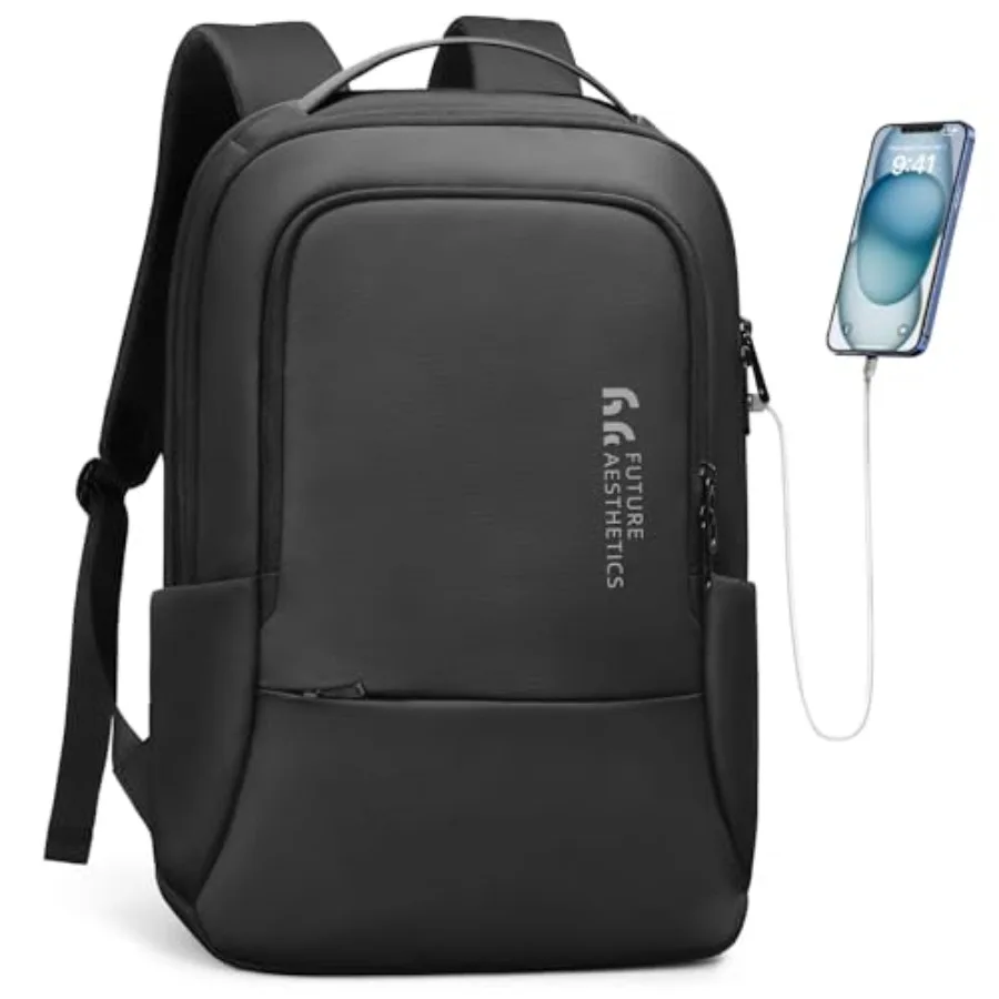 

Backpack for Men Business Backpack with USB Charger Anti-Theft Mens Backpacks Water-Resistant 15.6 Inch Laptop Backpack Lightwe