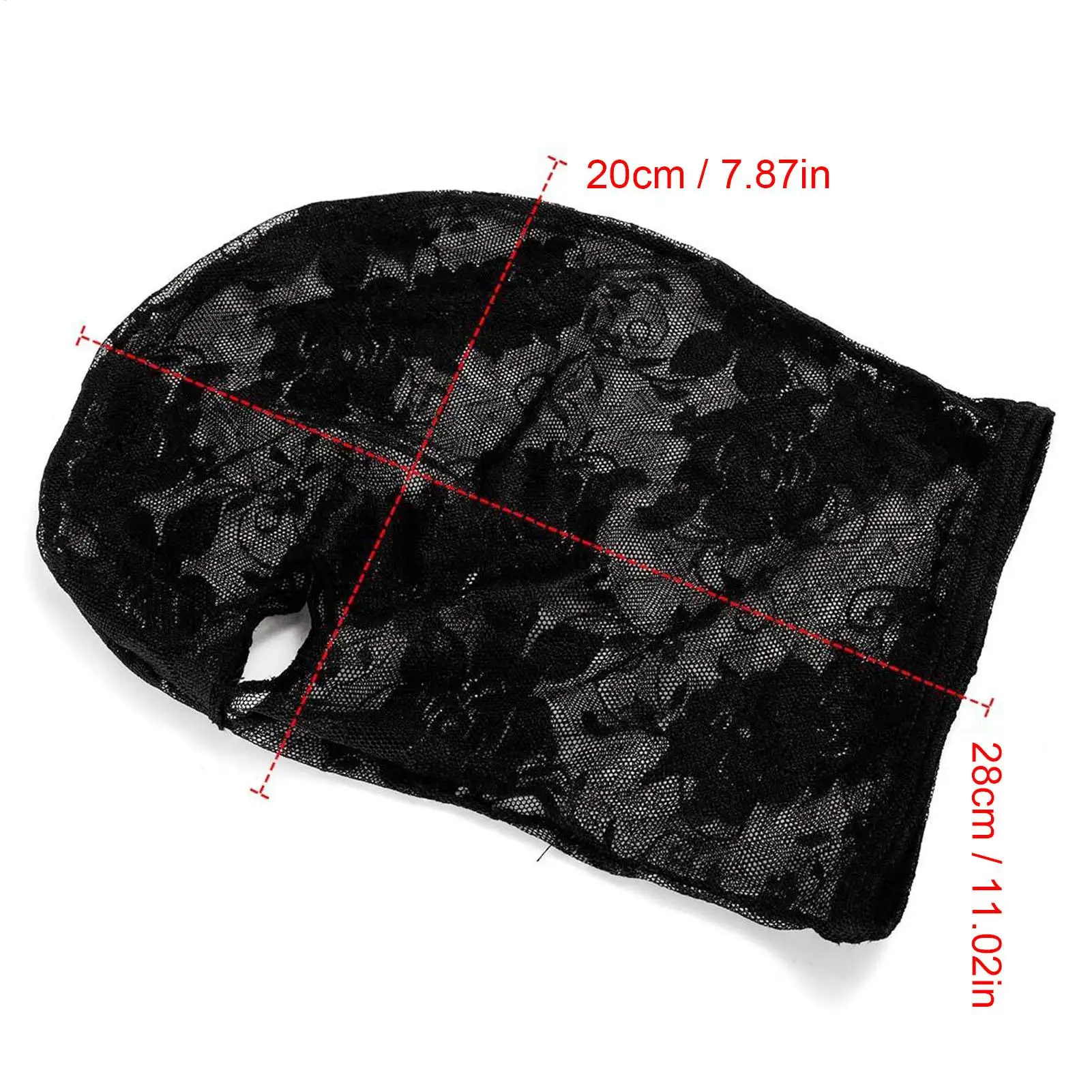 Vintage Lace Face Hood Women Halloween Costume Mask Gothic Cosplay Headpiece Black Hollow Out Veil for Party Photoshoot Prop - view 6