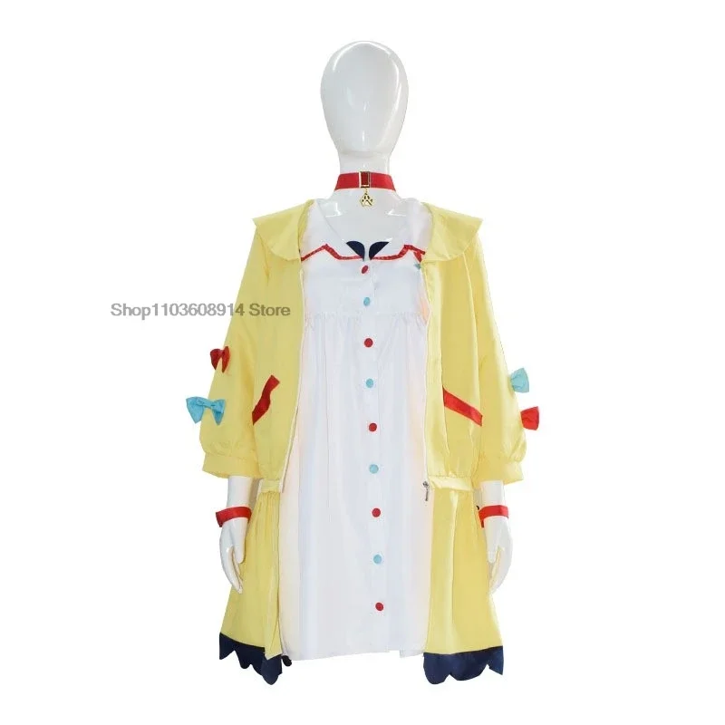 New 2025 VTuber Inugami Korone Cosplay Costume for Women Tail Wig Cute Dress Skirt Coat Accessories wat158