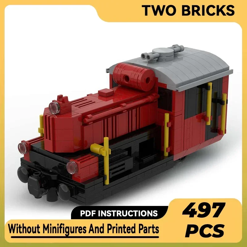 Technische Moc Bricks Urban Train Model DB Kof ll locomotief Modulaire bouwstenen Geschenken Speelgoed voor kinderen DIY Sets Assembleren