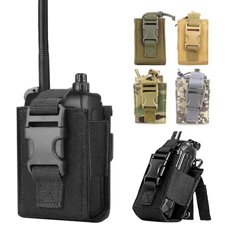 New Tactical Radio Pouch Hunting Walkie Talkie Holder Interphone Hanging Bag Molle Nylon Magazine Pouch Pocket Caza
