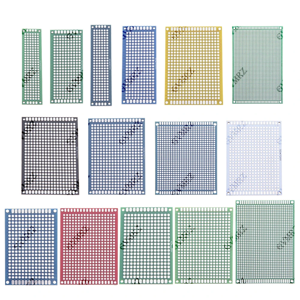 5x7cm/2x8cm/3x7cm/9x15cm/8x12cm Universal Through Hole Perfboard Double Sided PCB Prototype Board  Perfboard for DIY Electronics image 6