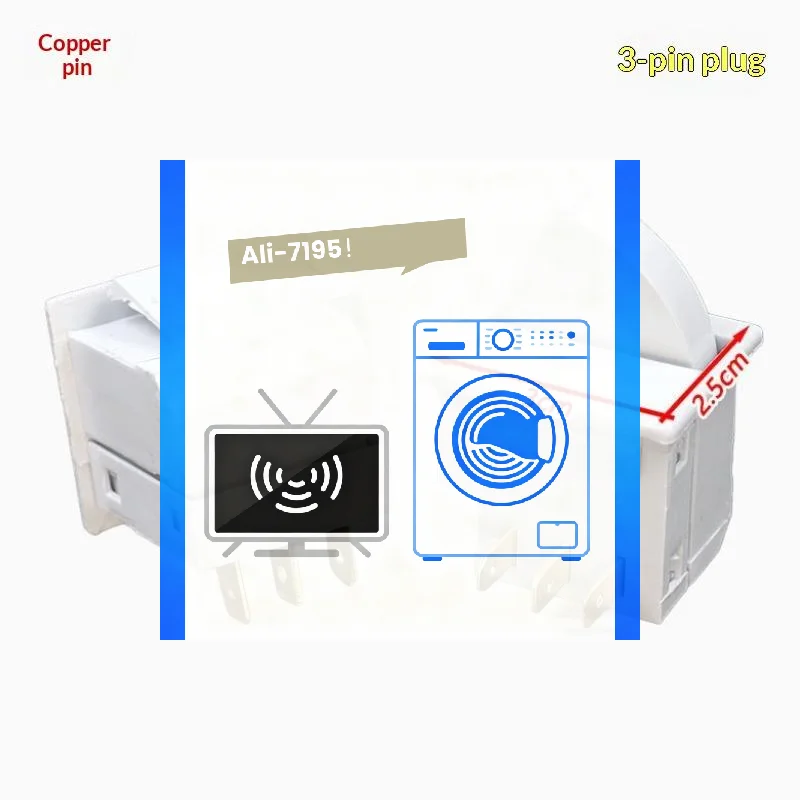 Universal Refrigerator Door Control Switch Waterproof Shell 2/3 Pins 250V 0.25A Perfect Replacement for Home Kitchen Fridge