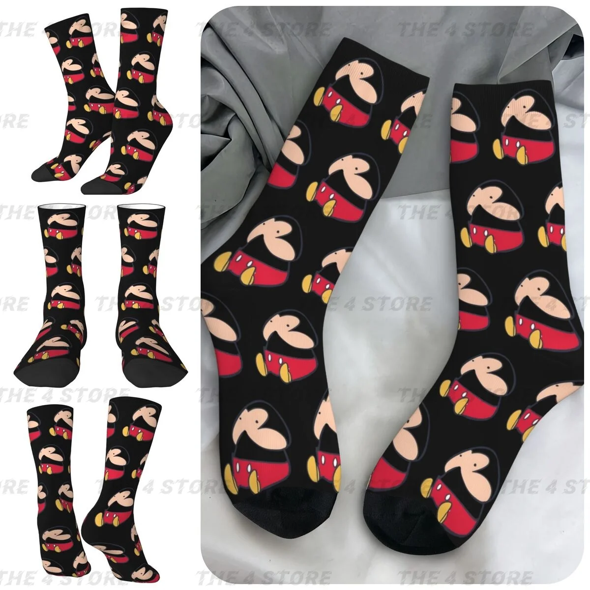 Cartoon Dicks High elasticity polyester fiber cosy Unisex Hiking Happy 3D color printing Socks