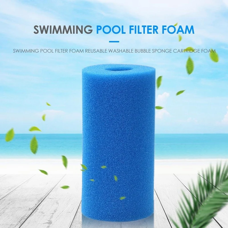 

For Type A Washable Pool Filter Sponge Filter Sponge Column Blue Tub Filter Garden Accessories