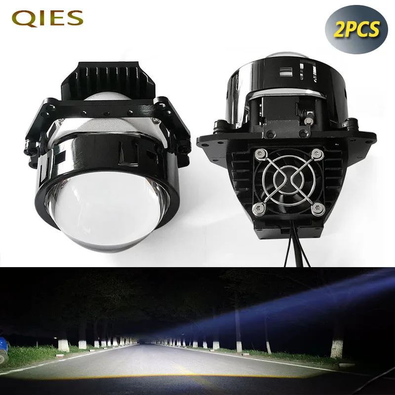 3 Inch LED Headlights Front Bumper Light Dual light lossless lens Fog Lights Car Side Lamp For Vehicles 90W 2pcs H4 H7 9005 9006