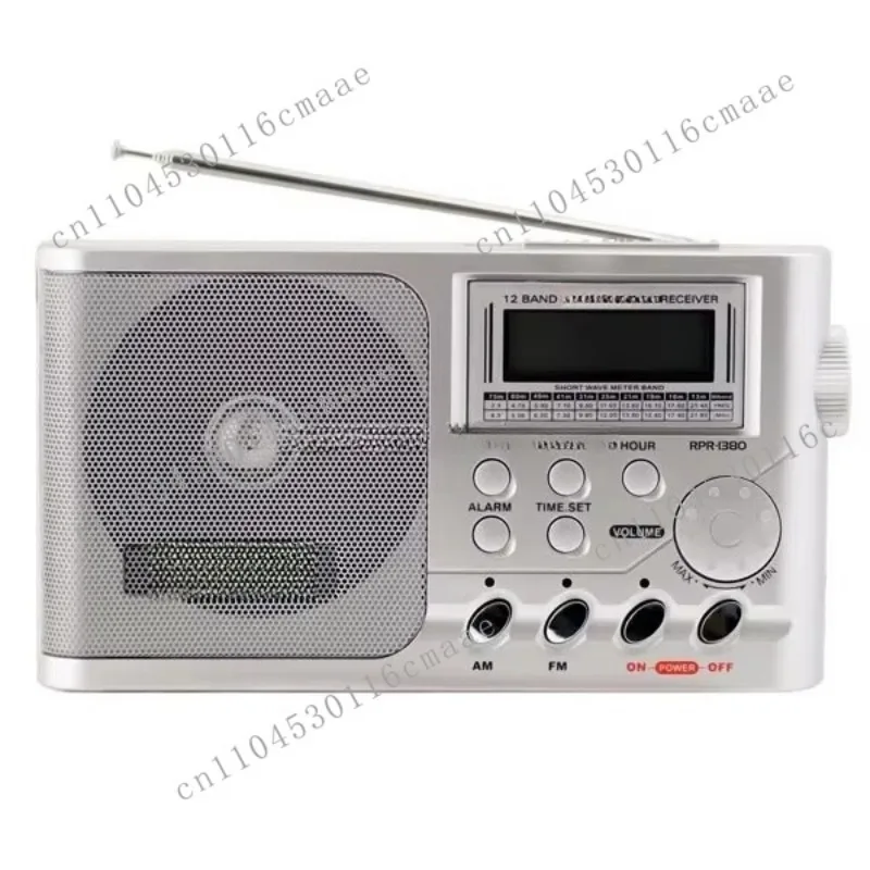 KK-9913 Portable Digital Display Multifunctional AM FM SW 12 Band Radio with Alarm Clock