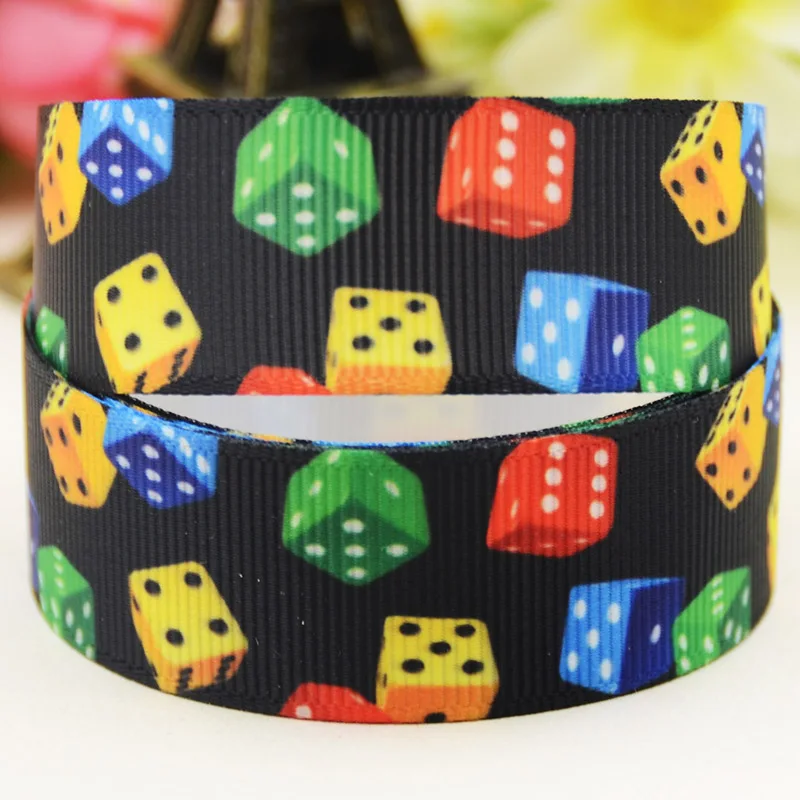 22mm 25mm 38mm 75mm POKER & Magic Cartoon printed Grosgrain Ribbon party decoration 10 Yards