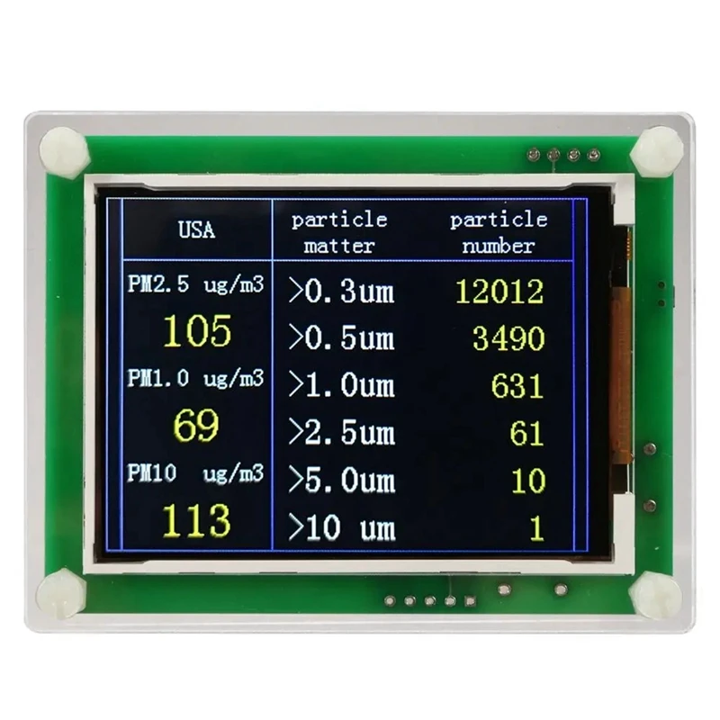 Pm1.0 Pm2.5 Pm10 Detector Module Luchtkwaliteit Stofsensor Tester Detector Ondersteuning Export Data Monitoring