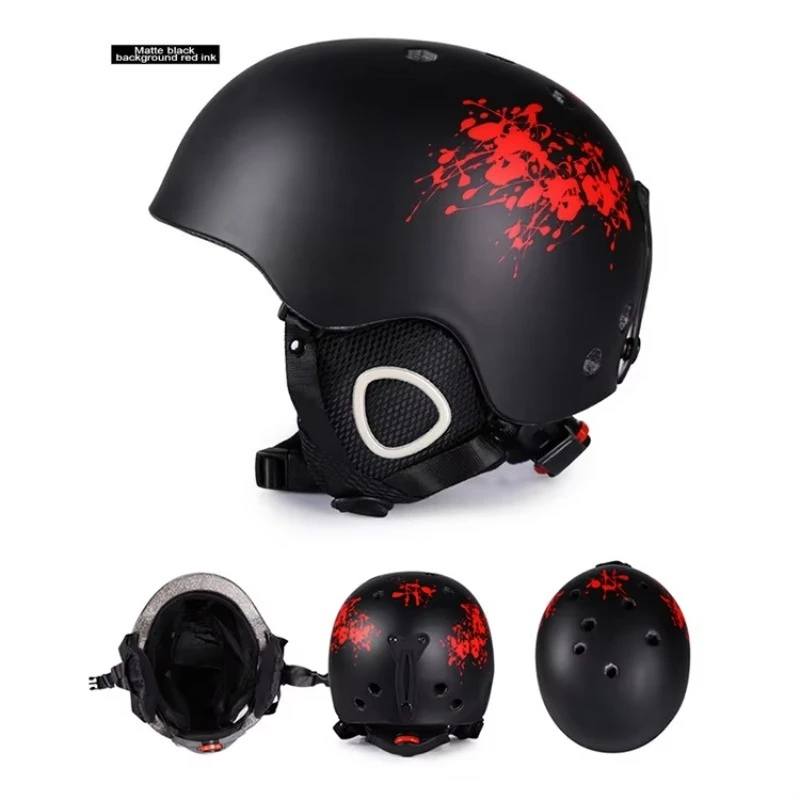 MOON Hot-selling Custom Color Durable Breathable Unisex Snowboard Snowboard Helmet with EPS + PVC Material