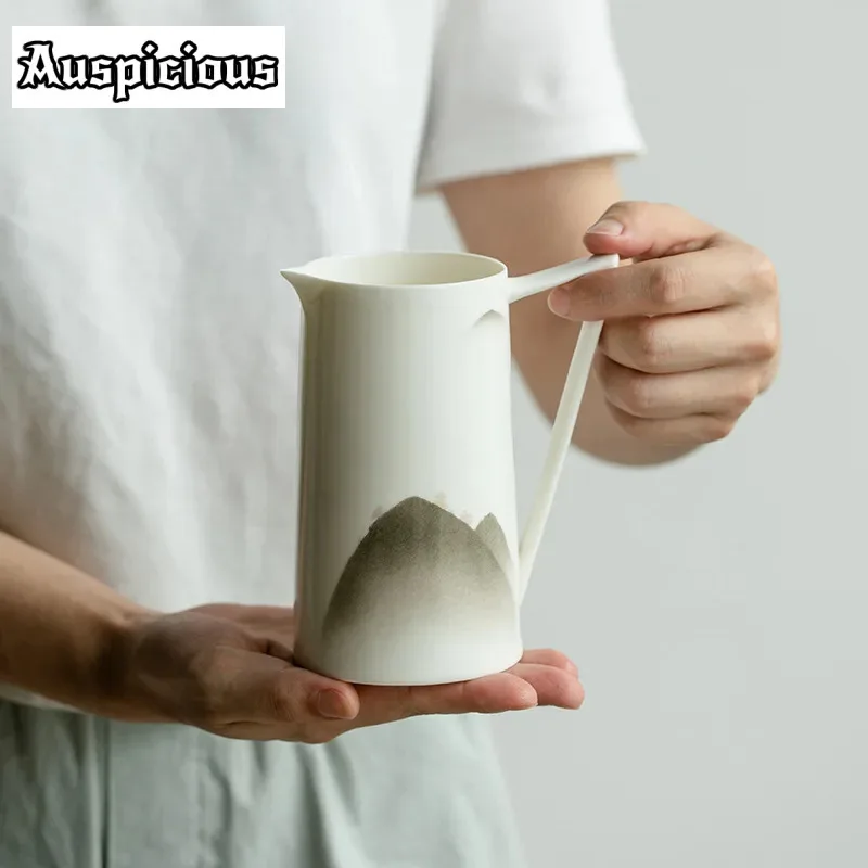 Tetera de cerámica con vista creativa de las montañas, tetera Zen de alta descarga, botella de agua fría, hervidor de café, electrodoméstico de combinación, 450ml