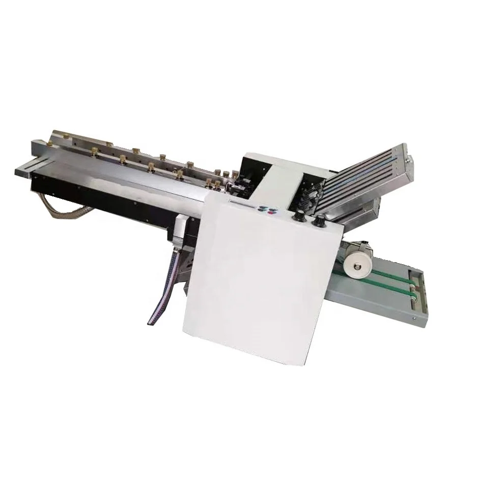 High Speed Air Suction A3 Paper Folder Machine with three digit descending counter