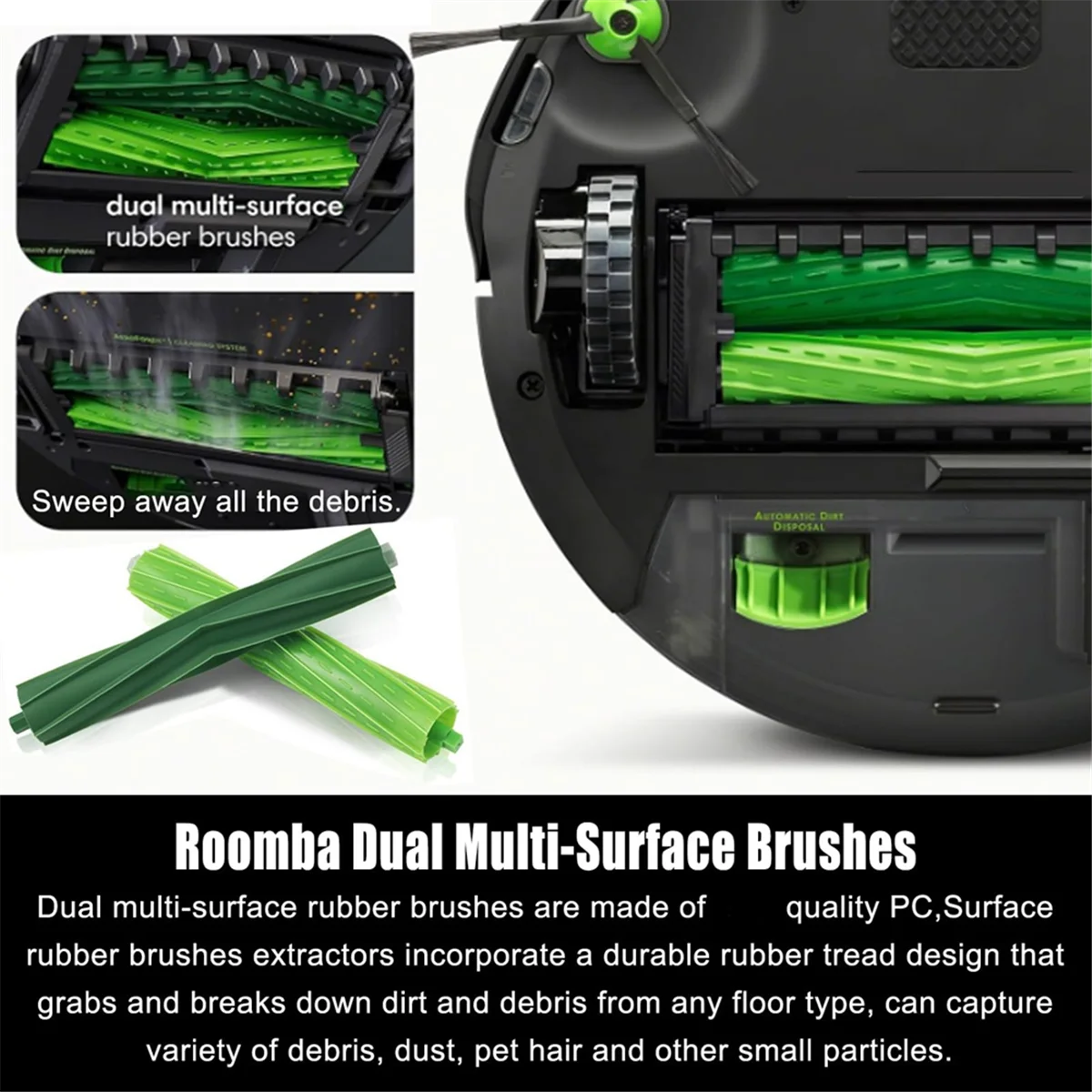 Top-rVervangende onderdelen voor Irobot Roomba I7 I7+ I3 I3+ I4 I4+ I5 I5+ I6 I6+ I8 I8+ J7 J7+/Plus J8 J8+ E5 E6 E7 Robot