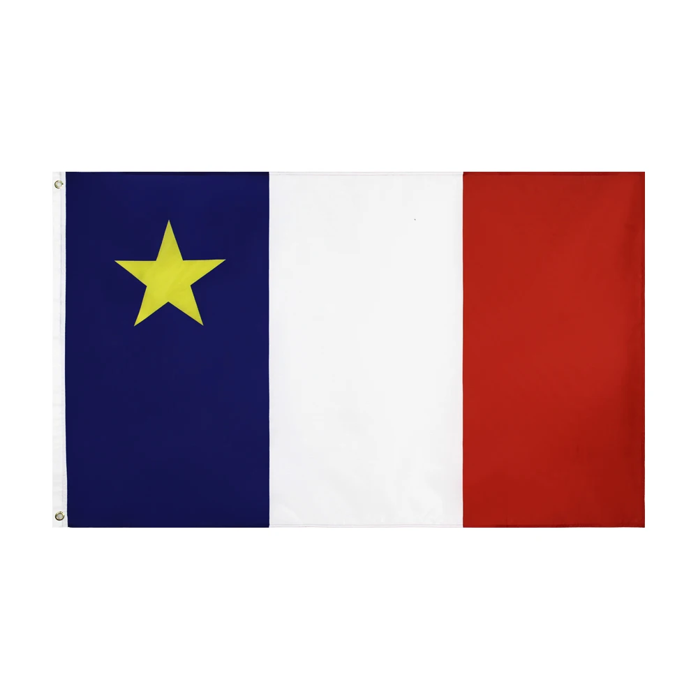 60×90 90x150 120×180CM Acadia Flag French Polyester Printed Banner Tapestry For Decor