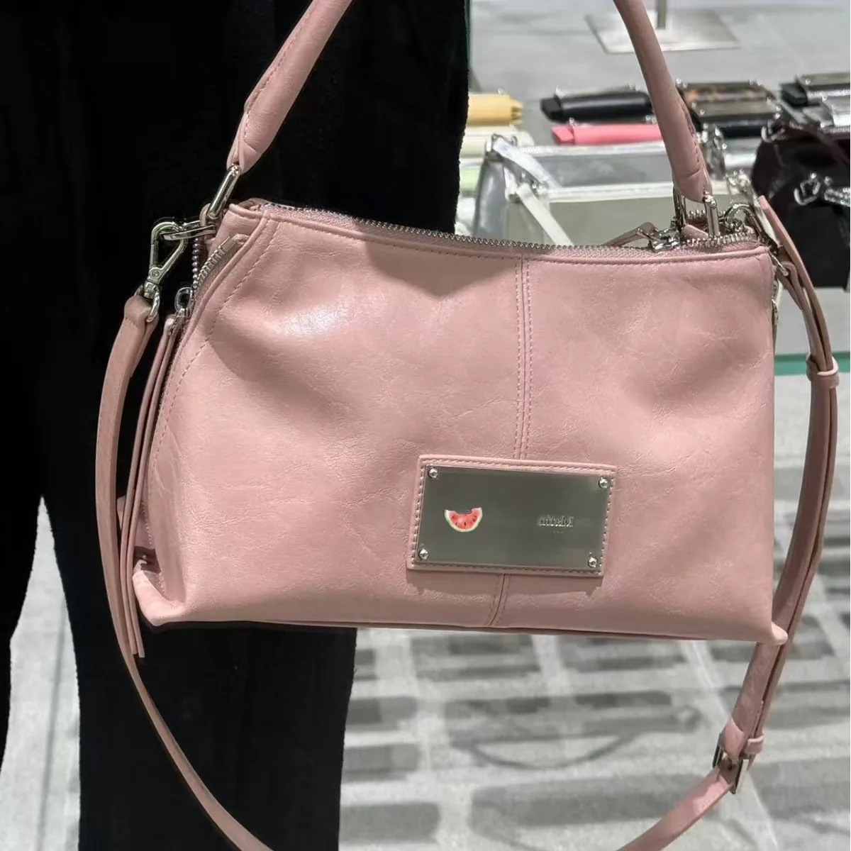 

Корейская ниша, новинка 2025, Matin, ретро-сумка для подмышек, сумка для пельменей, повседневная сумка через плечо с диагональным крестом