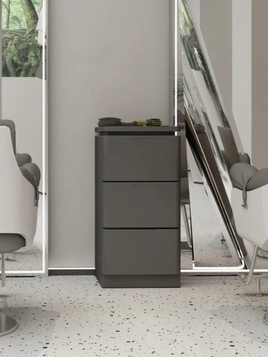 Hairdresser Special Tool Cabinet Stainless Steel Storage Double-sided Cabinet High-end Barber Shop