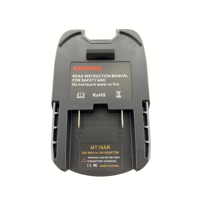 Adaptador para Makita, convertidor de batería de iones de litio de 18V para uso de herramientas AEG Ridgid