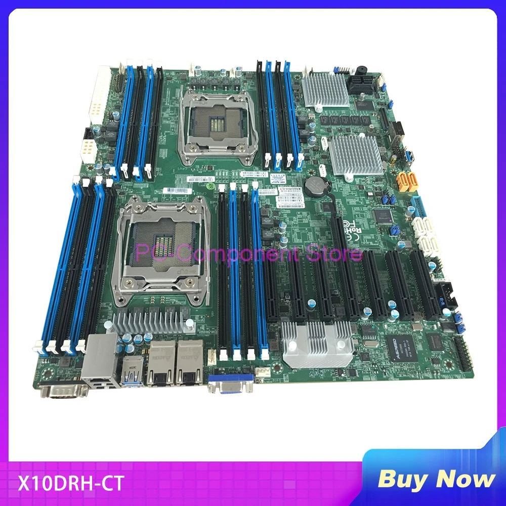 

Двусторонняя материнская плата для сервера SuperMicro C612 X99 2011-V3 X10DRH-CT