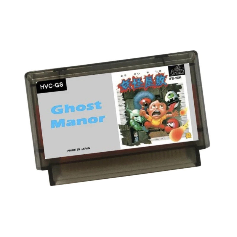 Ghost Manor ( FDS Emulated ) 60 Pins / 72Pins English / Japanese Game Cartridge for FC / NES Console 8 Bit Video Game Card