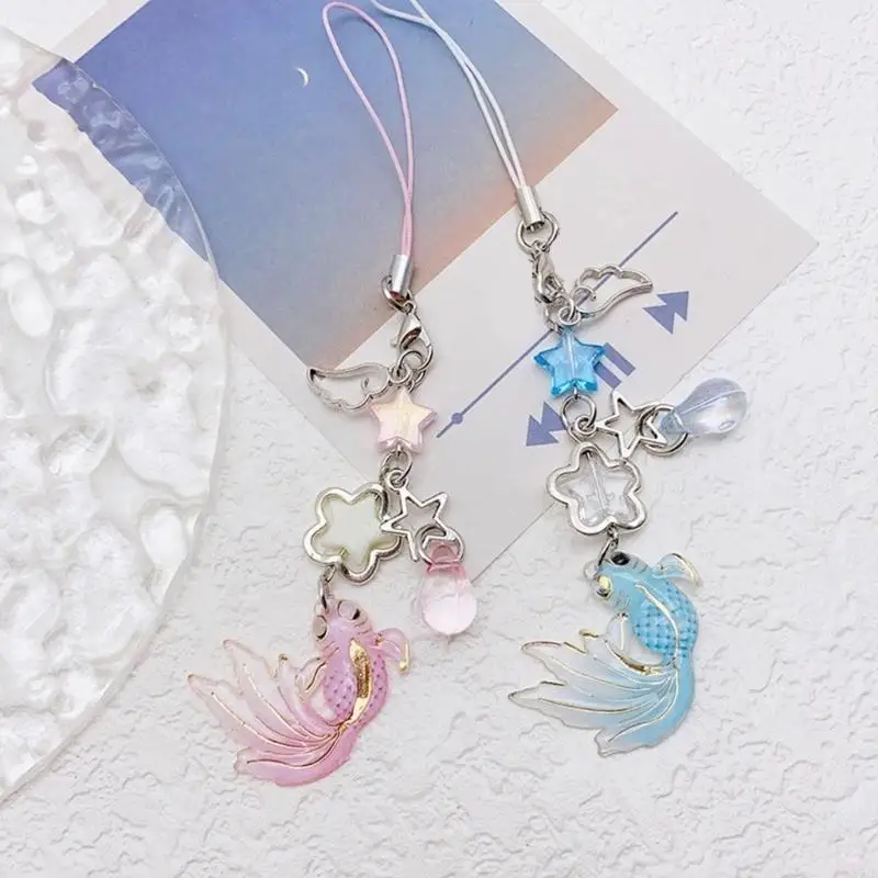  Fashionable Phone Decoration Beaded Keychain Bag Pendant Beaded Keyring Gift