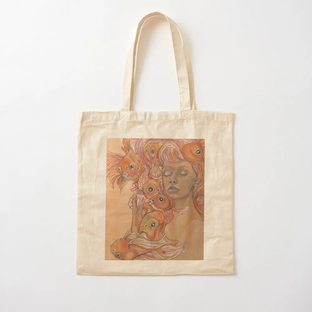 Nereid; The Black Goddess Series Tote Bag Canvas stote bag Handbags Canvas bag Reusable bags