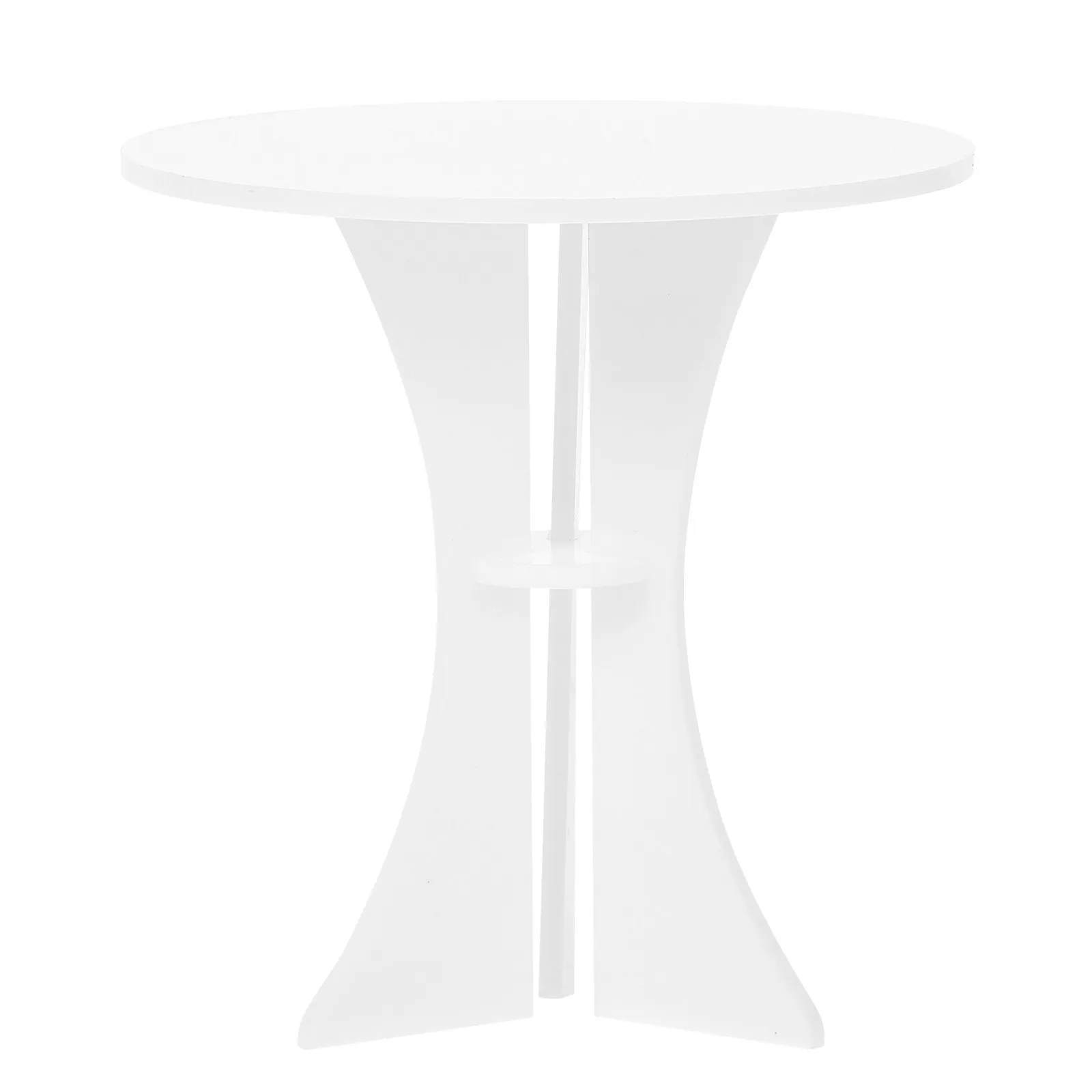 

Miniature Acrylic Round Table 1:12 Scale Living Room Furniture Accessory Transparent Modern Mini House Decor Miniature Table
