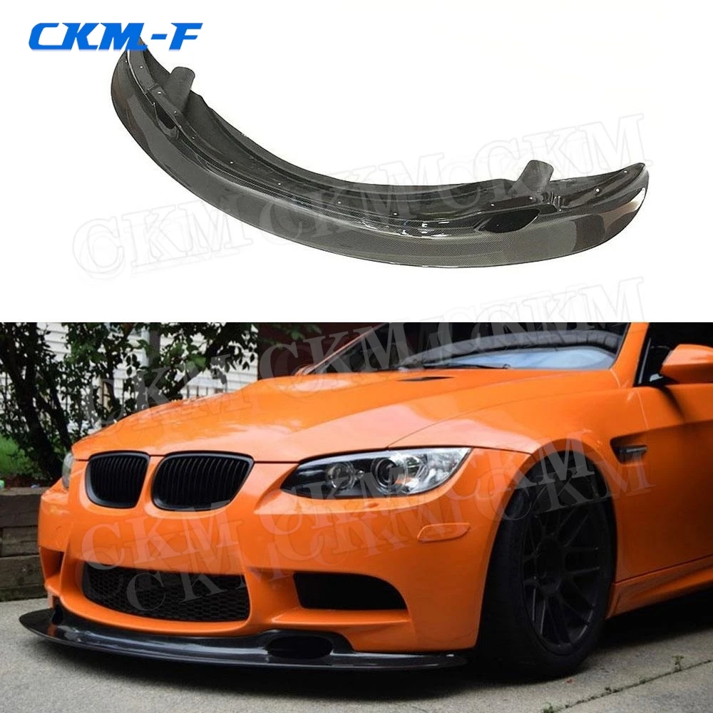 

Carbon Fiber GT4 Style Front Bumper Lip Spoiler Body Kits for BMW 3 Series E90 E92 E93 M3 2009-2012 FRP Black Head Chin Shovel