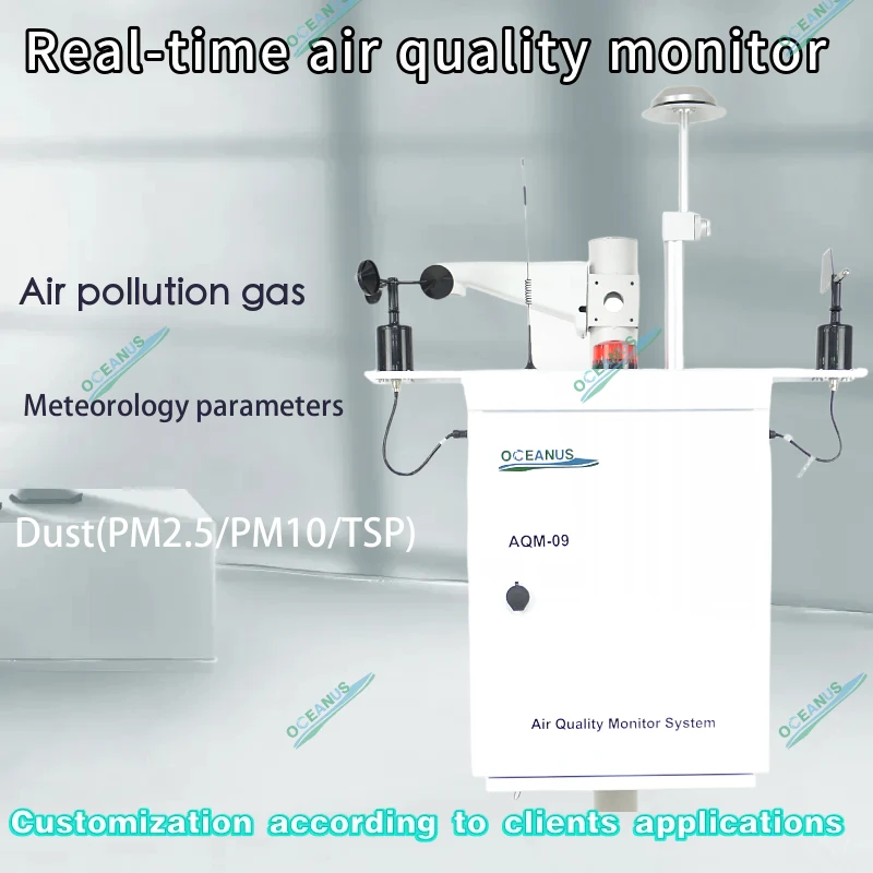 Intelligent Outdoor Air Quality System IP54 Rating Cloud Transmission PM2.5 Detection for Urban Residential Areas