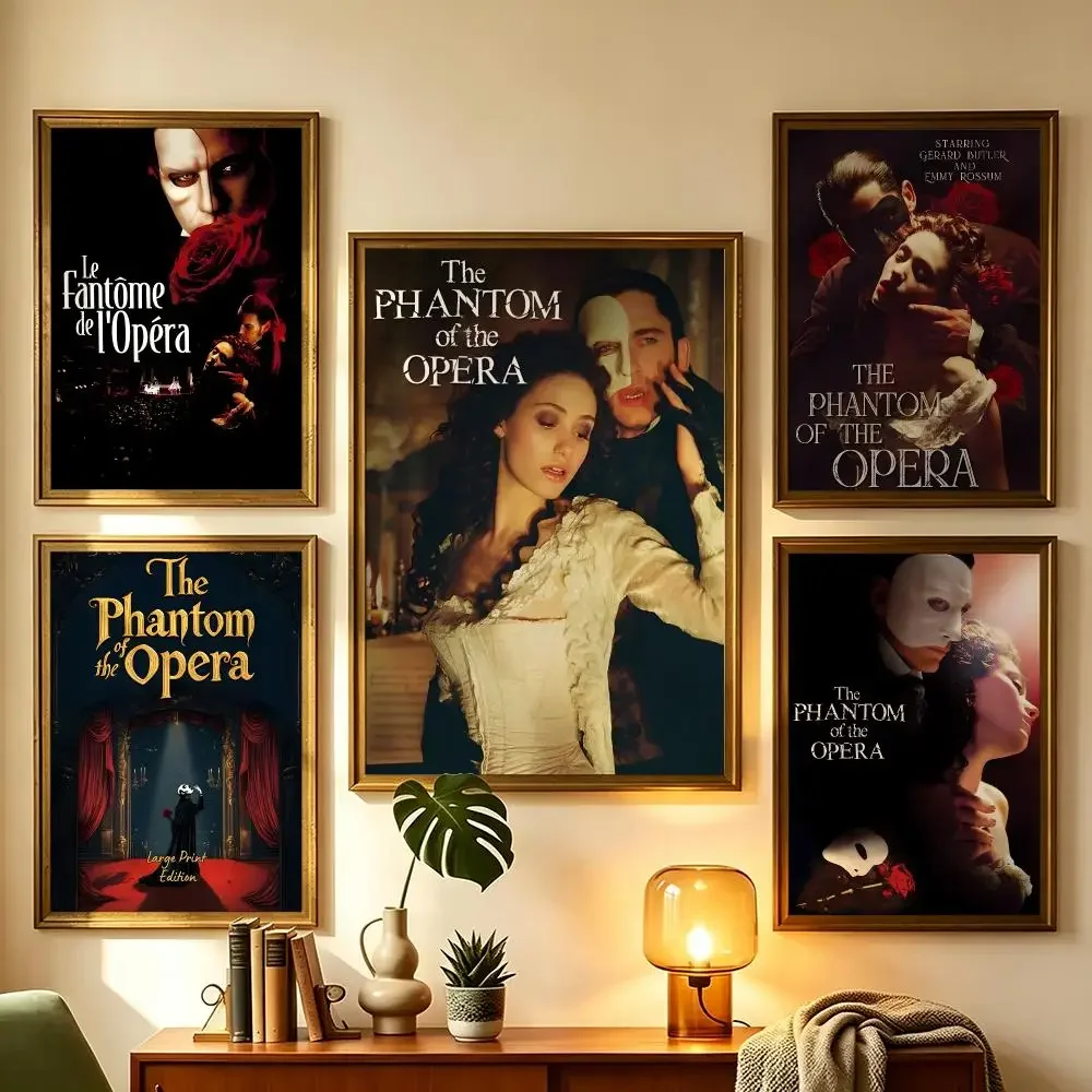 musical The Phantom of the Opera Poster Wall Sticker Poster Decal PP Material Self-Adhesive Waterproof for Living Room Home