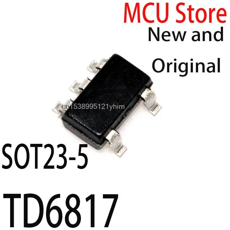 

100PCS New and Original 1.5MHz 2A Synchronous Step-Down Regulator Dropout SOT-23-5pin TD6817