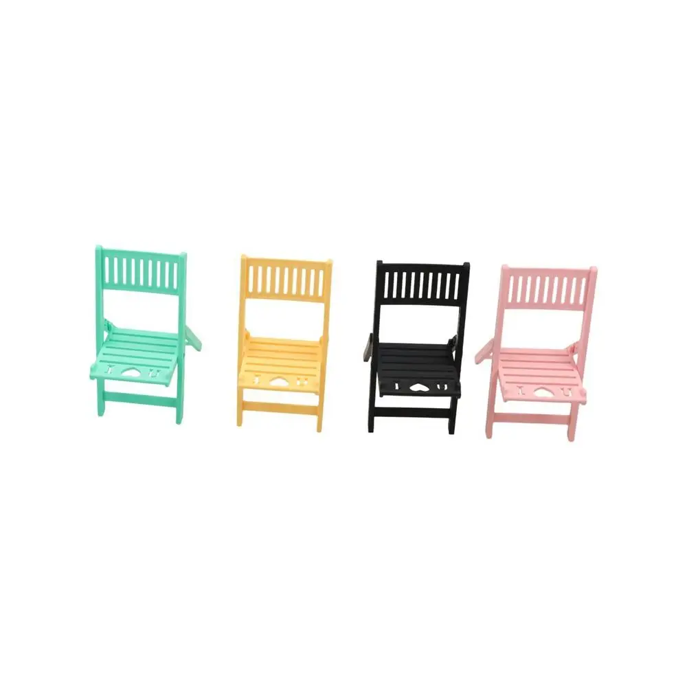 Plastic Cellphone Stand Folding Multi-functional Chair Shape Phone Holer Portable Cartoon Cell Phone Bracket Girl Student