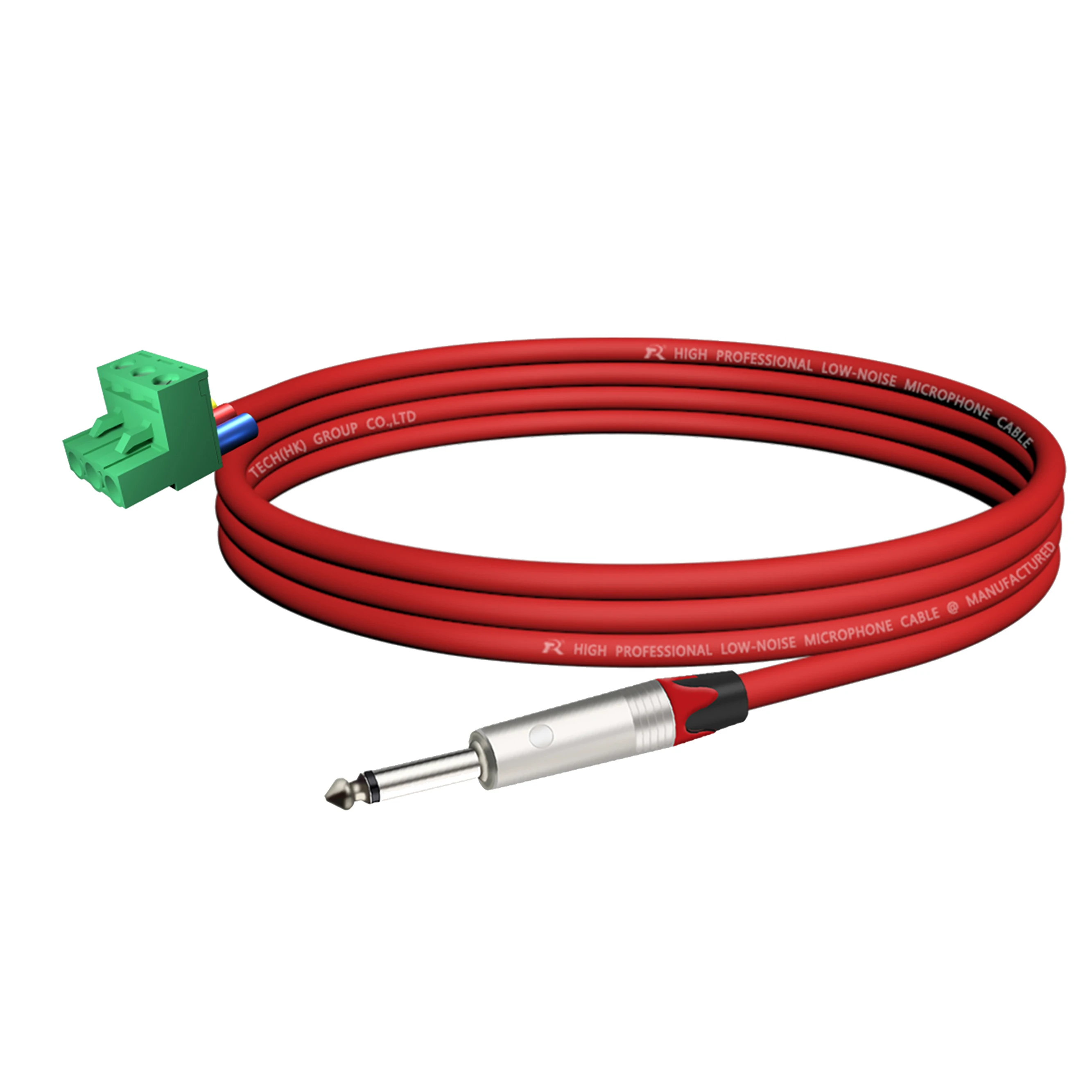 Vergoldete/vernickelte Kontakte, 1/4 Zoll (6,35/6,5 mm) Mono-TS-Audio-Klinkenstecker auf 3-polige Schraubklemme, Mikrofon-Balun, lötfreier Konverter – Detail 8