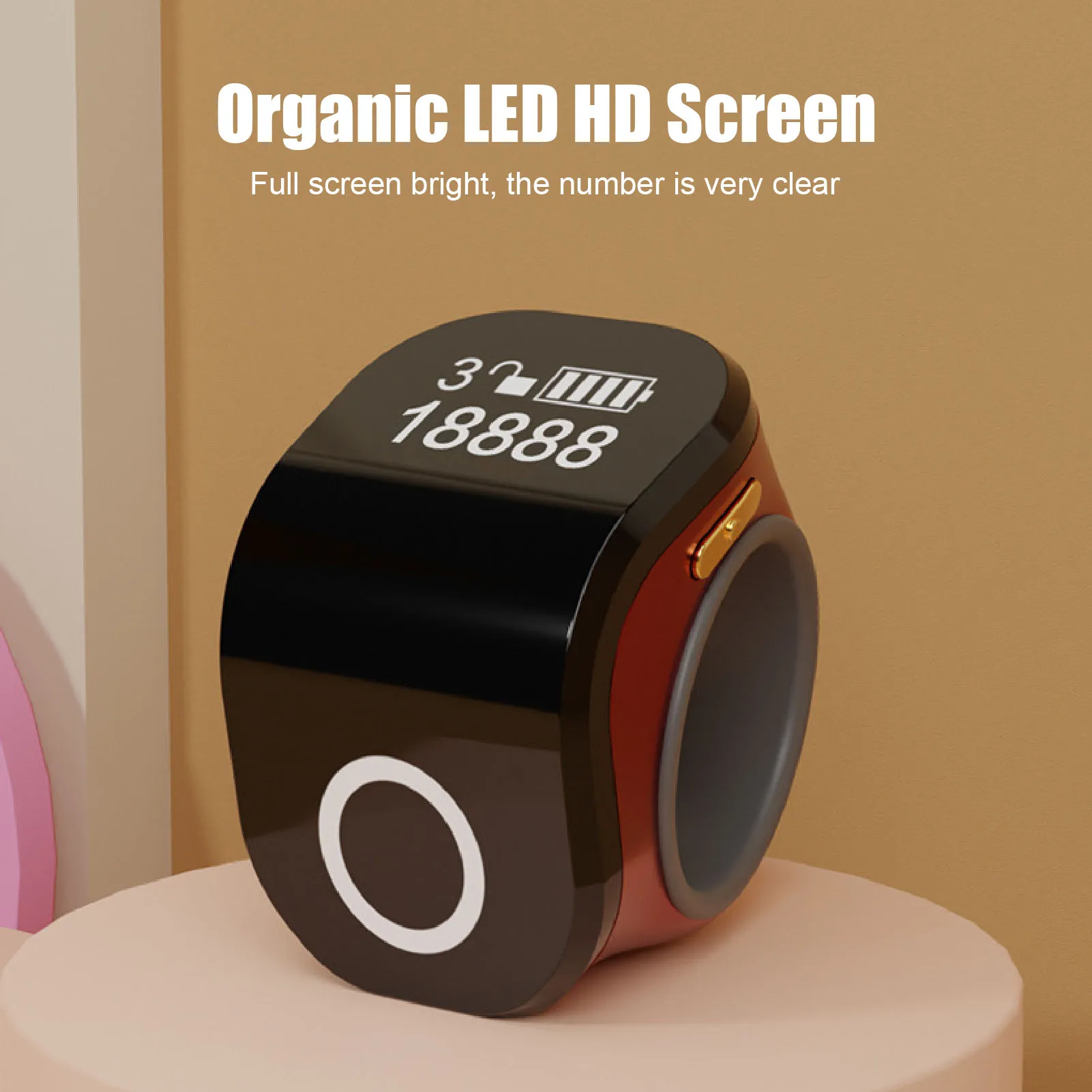 Finger Counter Smart Ring Counter Clear LCD Display Intelligent Touch Ring for Work Exercise Life Smart Ring Counter Smart Ring