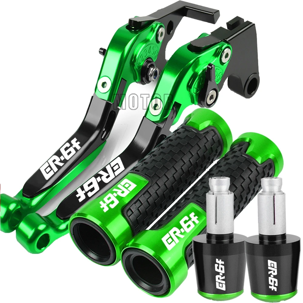 

For KAWASAKI ER6F 2009 2010 2011 2012 2013 2014 2015 2016 ER6 F CNC Motorcycle Adjustable Brake Clutch Lever Handle Grips Ends