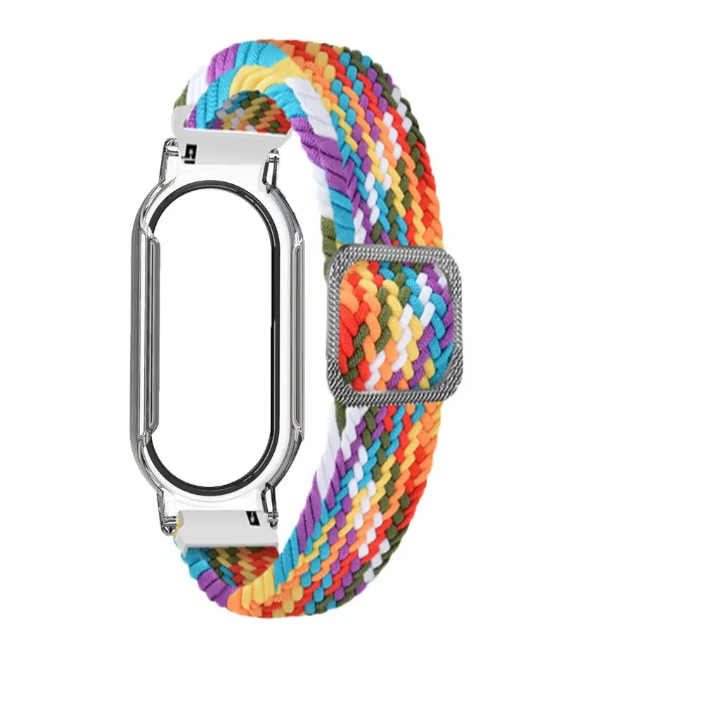 Fabric Watch Band Replacement Flexible Watchband Bracelet Smart Watch Fashion Watch Frame for Xiaomi Mi Band 9/9 NFC