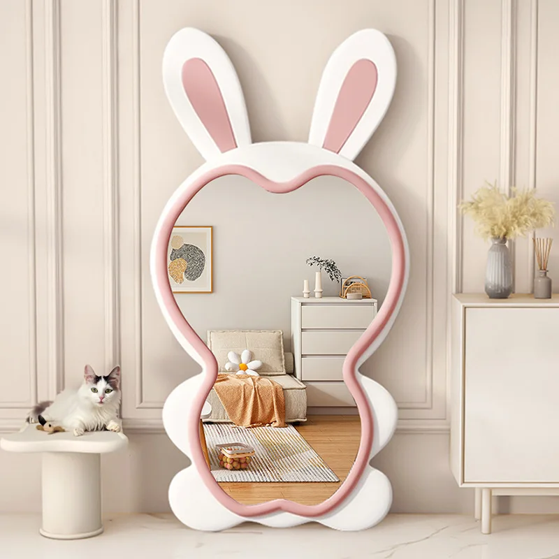 Camera da letto Specchi bianchi Corpo intero Principessa Unico Moderno Lusso Grandi specchi da pavimento Decor Oversize Miroir Sur Pied Mobili per la casa