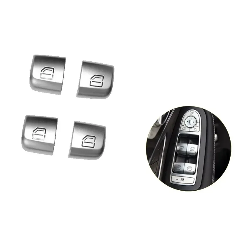 سيارة الداخلية زجاج نافذة رافع غطاء أزرار غطاء سائق الجانب لمرسيدس بنز C-Class W205 C180 C200 C260 C300 C63 GLC W253