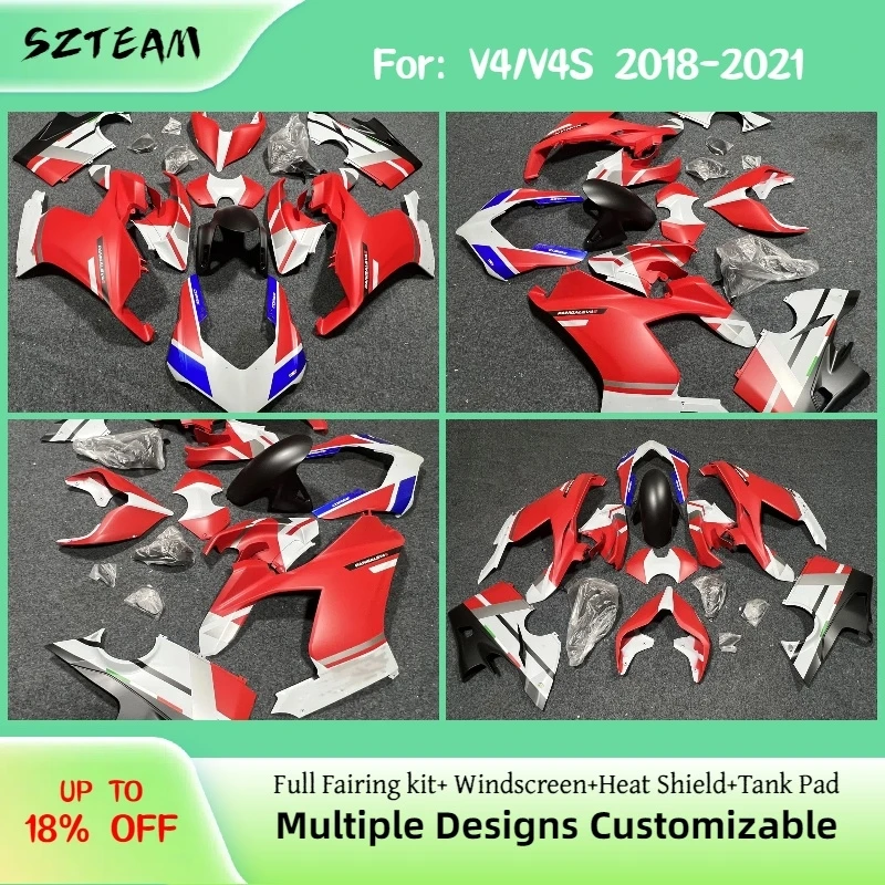 

Полный комплект обтекателей для DUCATI V4 2018-2021, изготовленный методом литья под давлением, в стиле OEM, для мотоциклов V4S 18-21 PRO-2