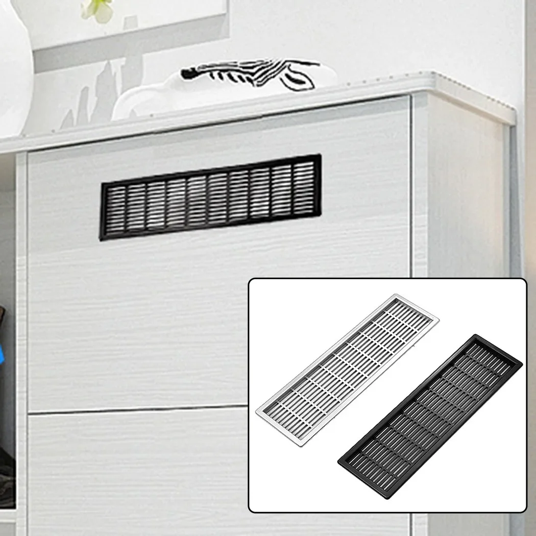 1X Grill Plastic Breathable Mesh Rectangular Wardrobe Breathable Holes Shoe Cabinet Cabinet Breathable Mesh Grille Heat
