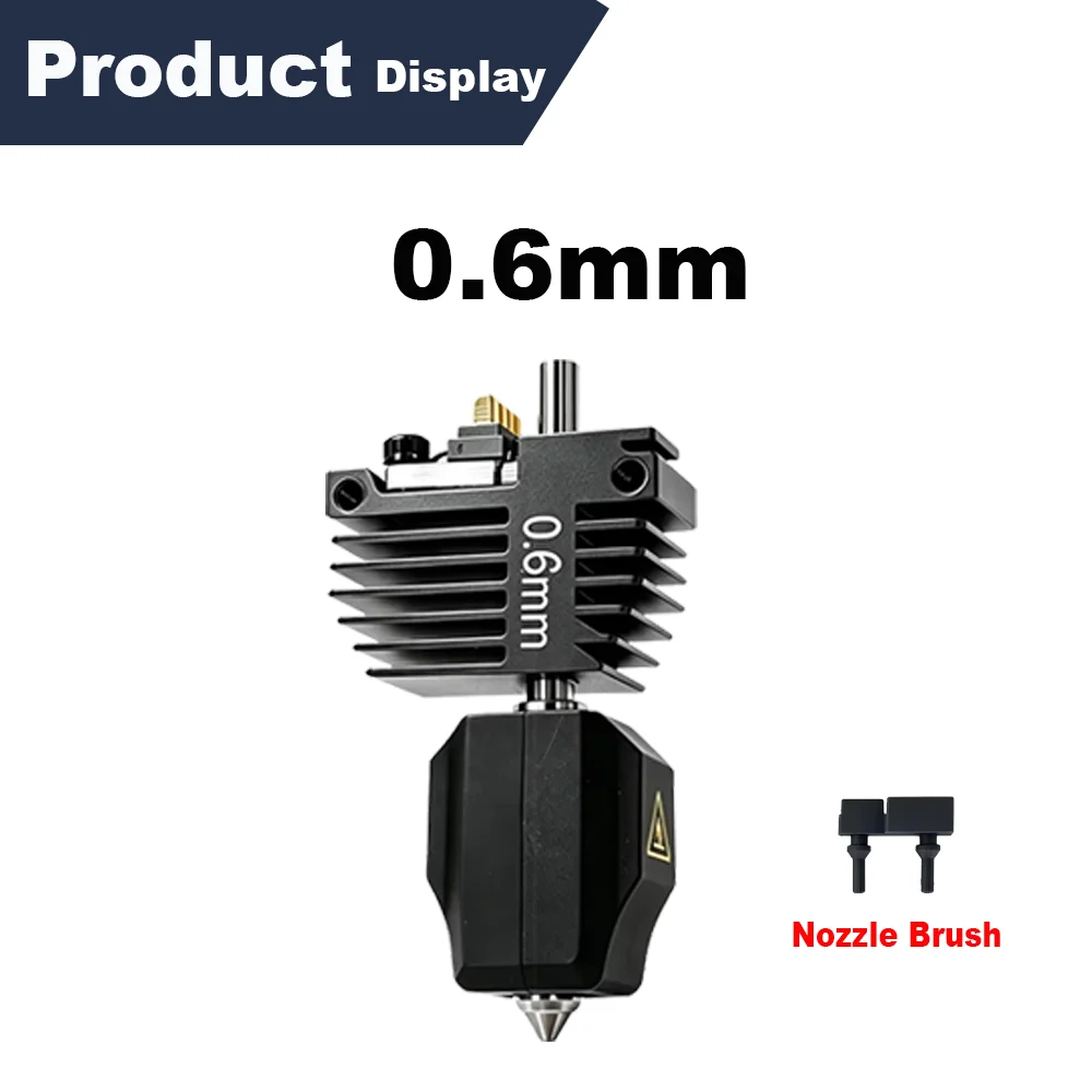 C5 Hotend-mondstukset voor Flashforge Creator 5 en 5 Pro, met snelle verwisselingsfunctie, gemaakt van gehard staal, verkrijgbaar in de maten 0,25/0,4/0,6/0,8 mm, vervangingsonderdelen voor de