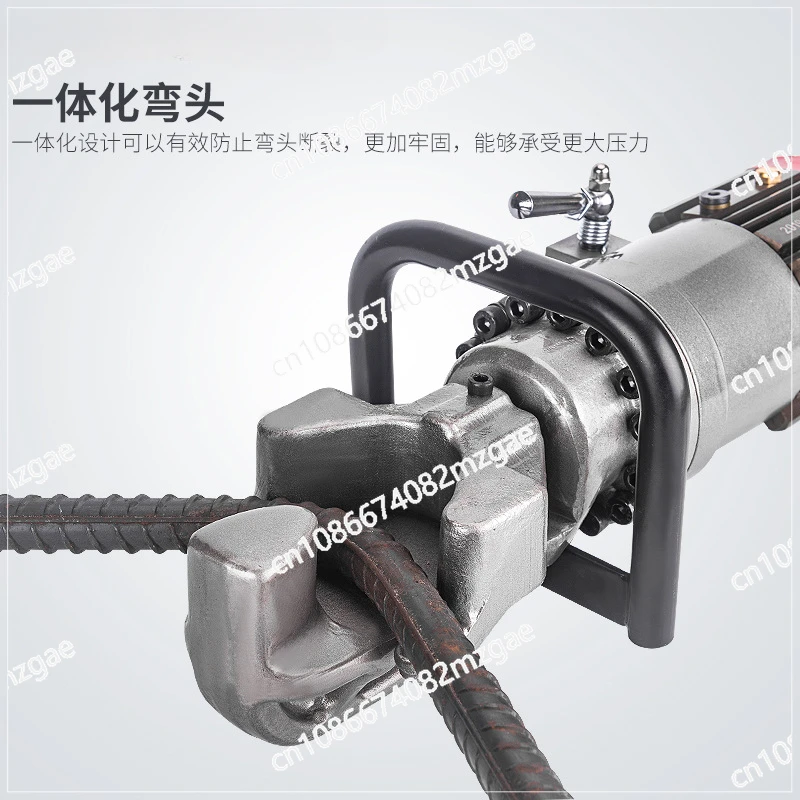 Electric Rebar Bender 16mm Portable Hydraulic Electric Rebar Steel Bender Bending Machine for Bending Rebar, Steel Bar