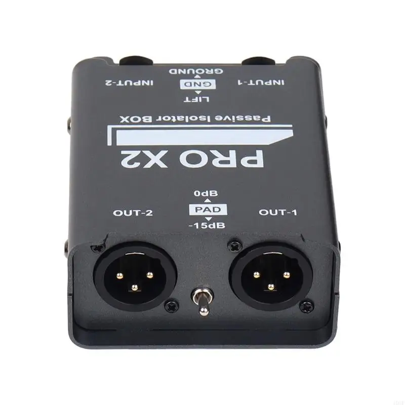 

103F 2 Channel Auditory Isolator Noise Filter Prevents Noise In Speakers Amplifiers Mixer Metal Enclosure