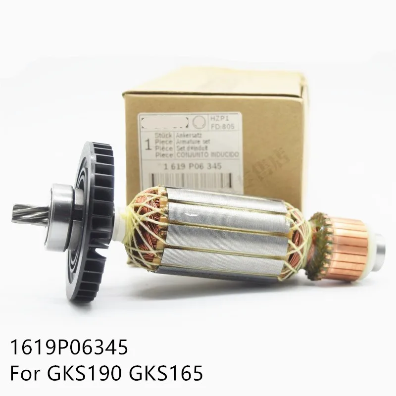

AC 220-240V Rotor Amature For BOSCH GKS190 GKS165 1619P06345 circular Saw tool