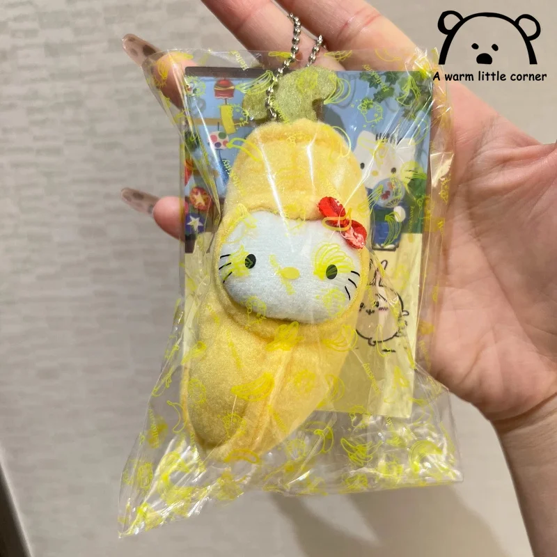 

Kawaii Banana Kt Cat Плюшевая игрушка Брелок Мультяшная плюшевая игрушка Kt Cat Периферийная игрушка Банан Сумка Плюшевая подвеска Подарок на фестиваль для девочек