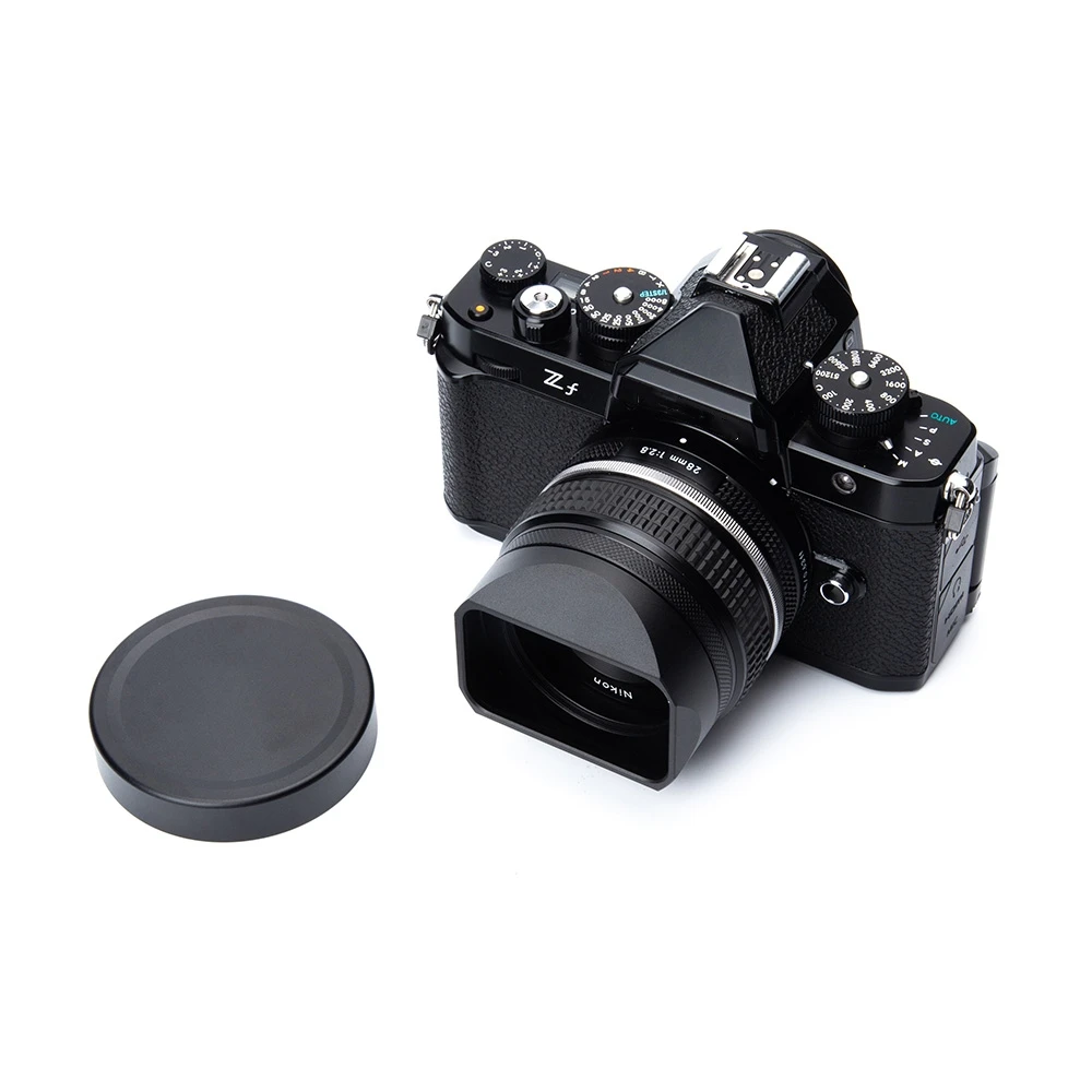 40f2 Metal Lens Hood Shade With 52mm Filter Adapter Ring for Nikon Z 28F 2.8 Z 40 F2SE Z 40F2 Lens Hood with Cap LH-N52 Replaces